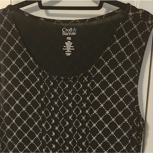 Adorable Black Zig checkered shift dress. Versatile. P XXL. - Picture 7 of 11